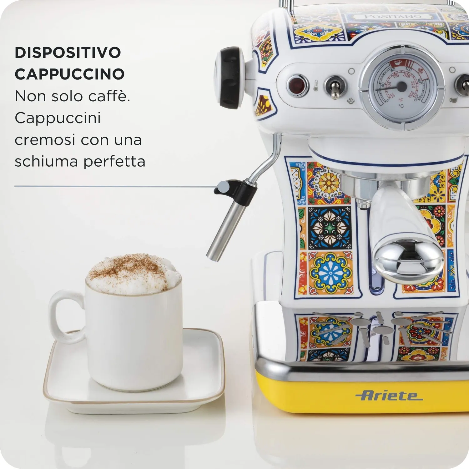 Ariete Positano 1389 macchina espresso gialla 15bar