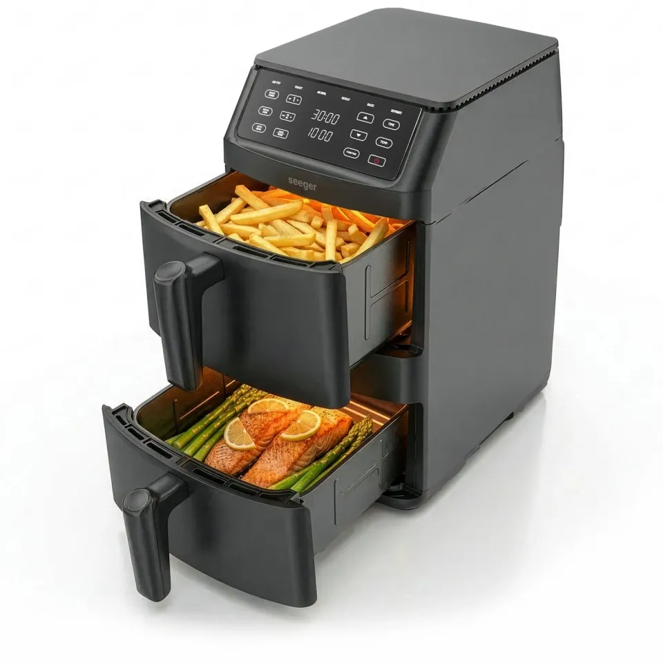 Seeger SuperFry friggitrice ad aria nera doppio strato