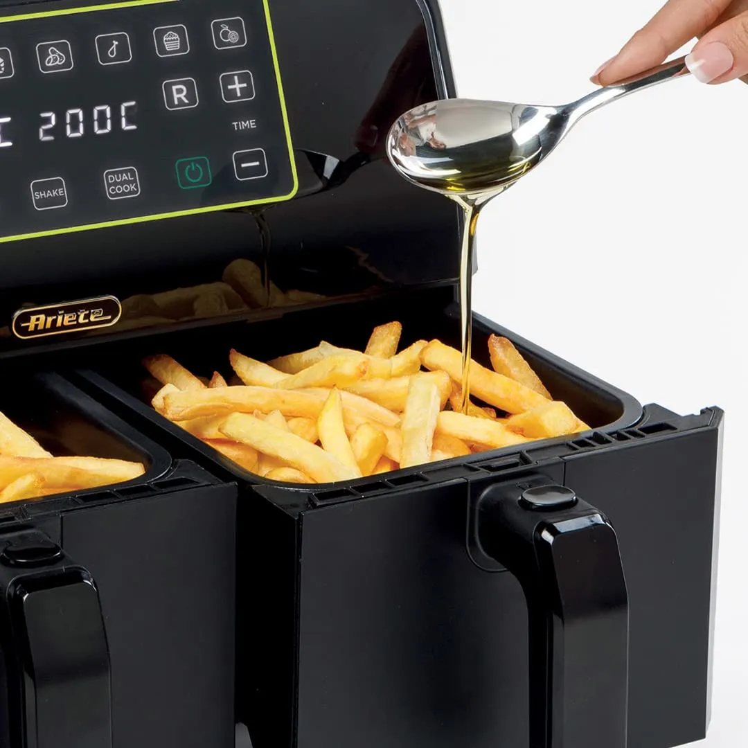 Ariete 4623 Airy Fryer Dual friggitrice 8L nera