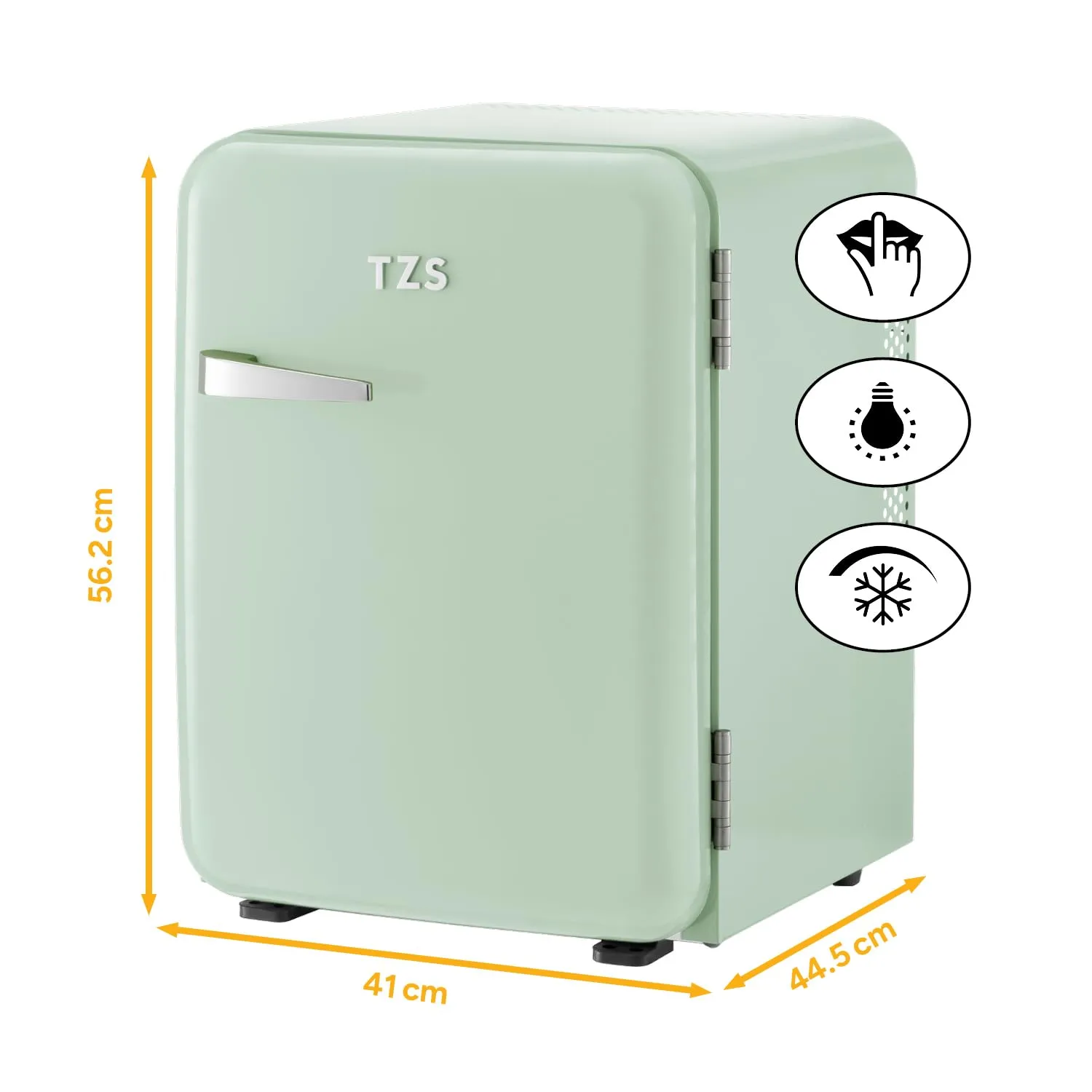 First Austria minifrigo retrò 40L verde chiaro silenzioso