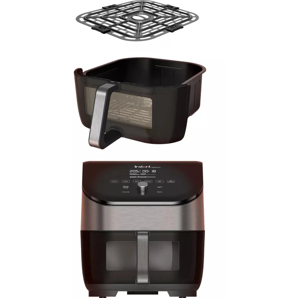 Instant Vortex Plus ClearCook Friggitrice aria 5,7L grigia