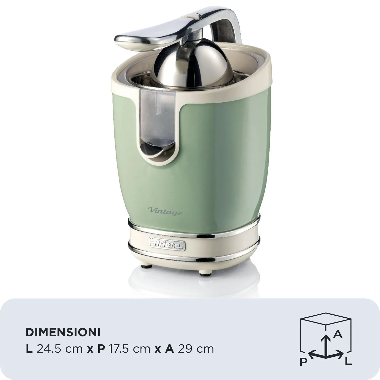 Ariete Vintage 413 spremiagrumi verde 85W