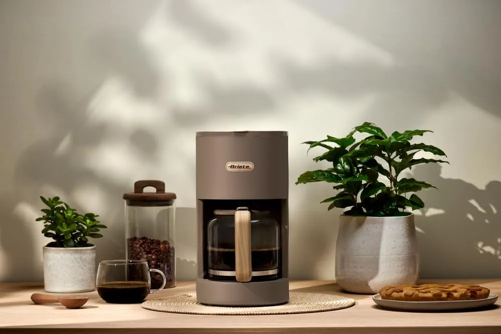 Ariete Breakfast Wood 1394 Macchina Caffè Americano Tortora 12 Tazze