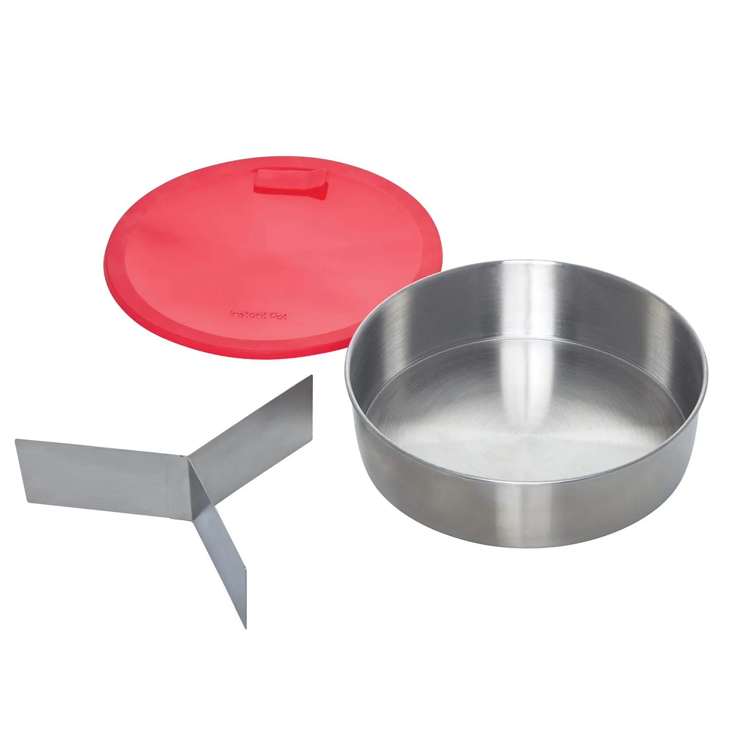 Instant Pot tortiera rotonda acciaio inox 18 cm con coperchio