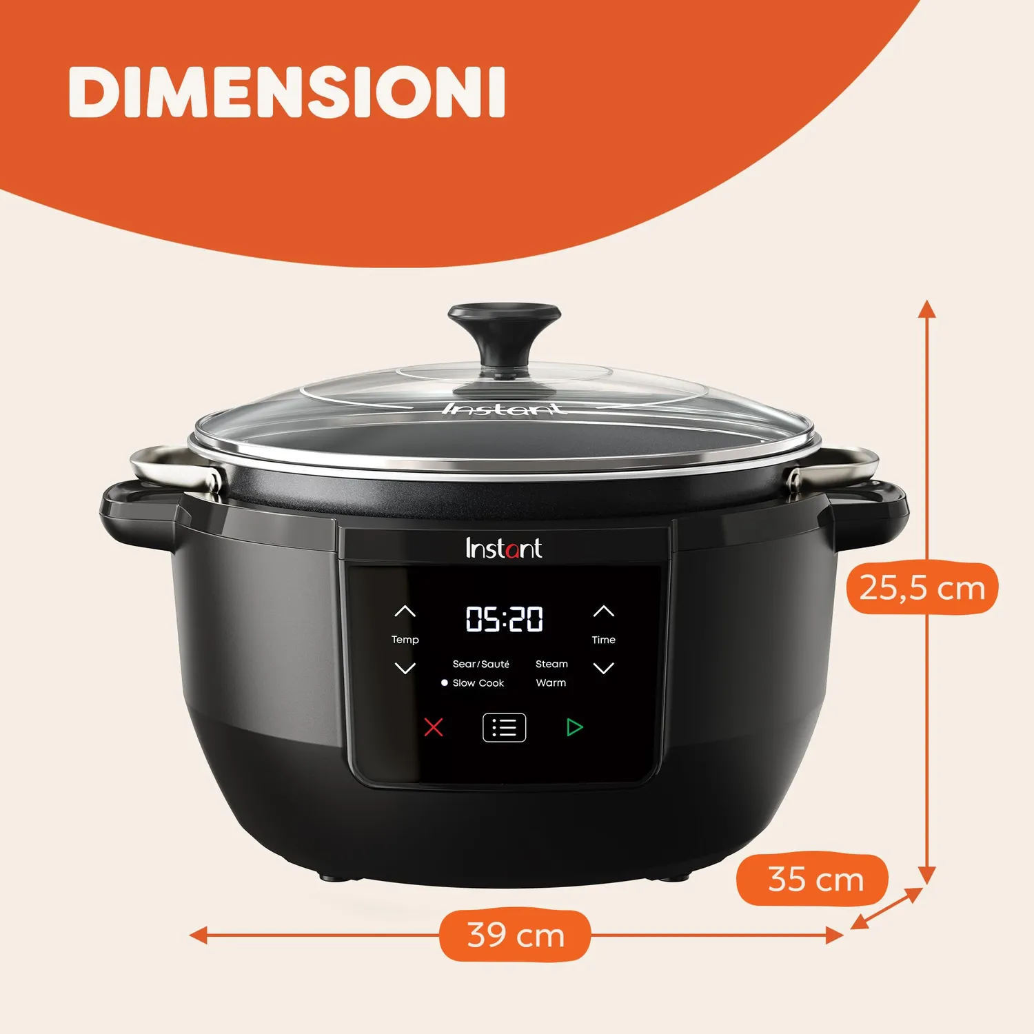 Instant Pot Superiore pentola cottura lenta 7,1L antiaderente