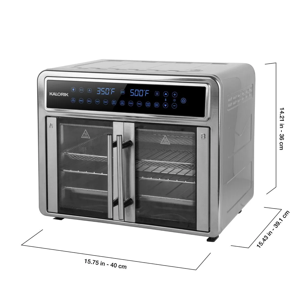 Kalorik MAXX Flex Trio forno friggitrice ad aria 26 Qt doppia zona