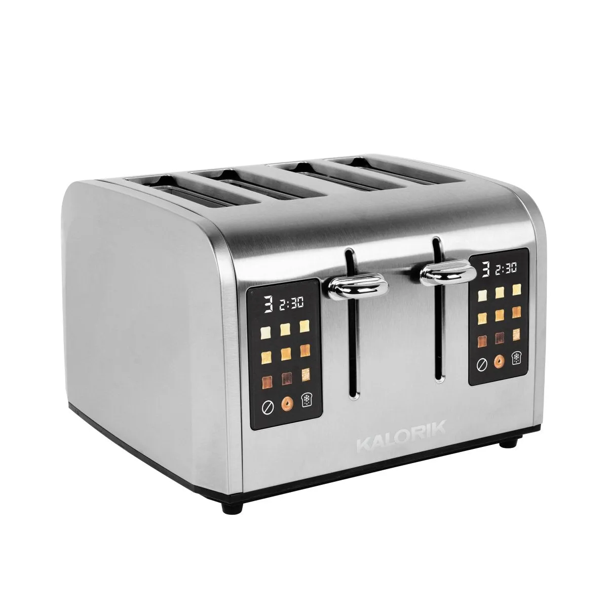 Kalorik tostapane 4 fette touchscreen acciaio inox 8 livelli