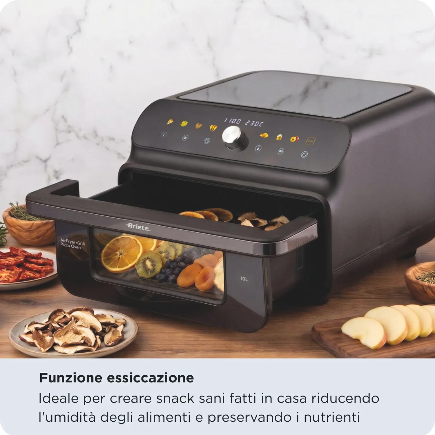 Ariete Air Fryer Pizza Oven 4649 Friggitrice ad Aria 10L