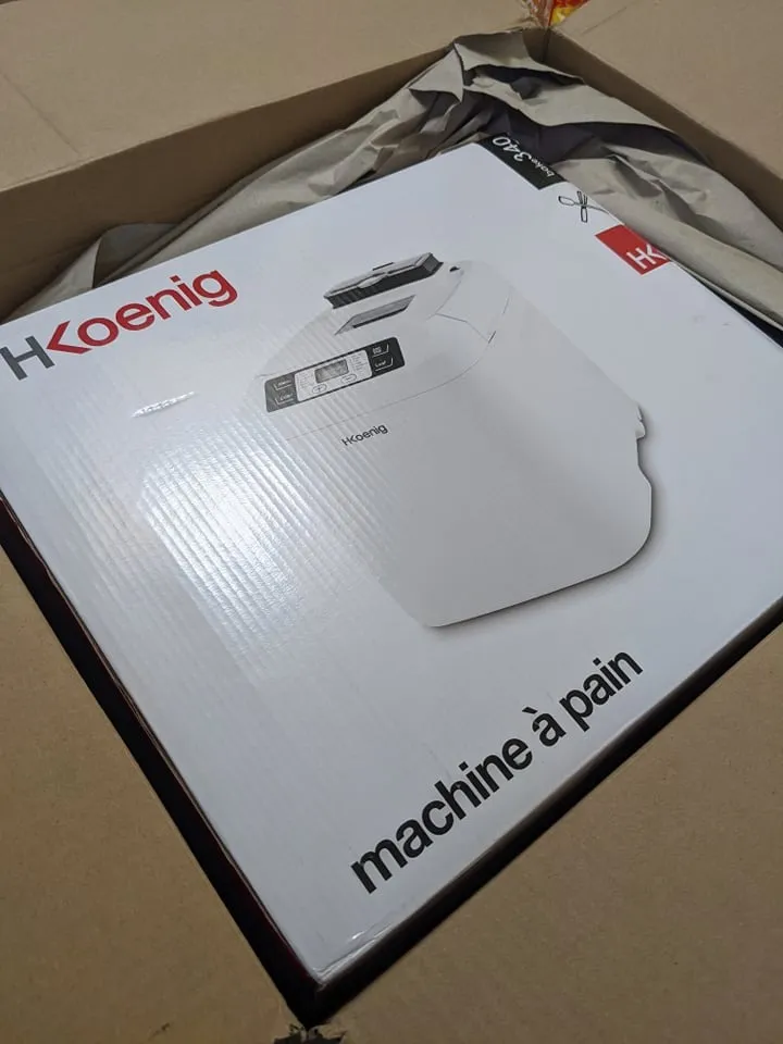 H.Koenig BAKE340 Macchina Pane 800g 12 Programmi 550W