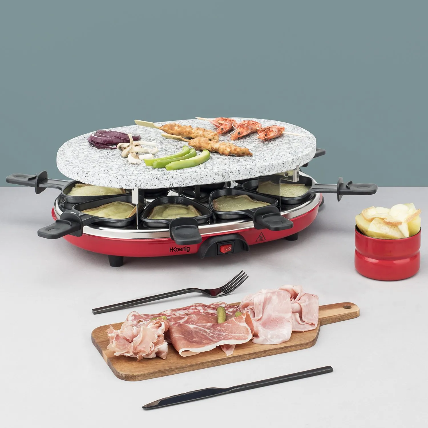 Koenig RP412 raclette 8 persone 4 in 1 900W