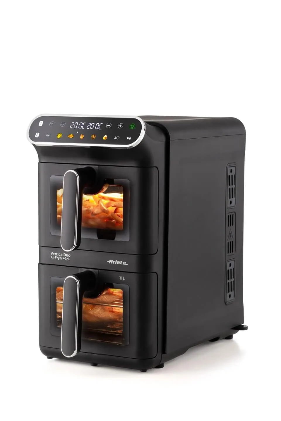 Ariete Vertical Duo 4640/10 friggitrice aria nera 11L