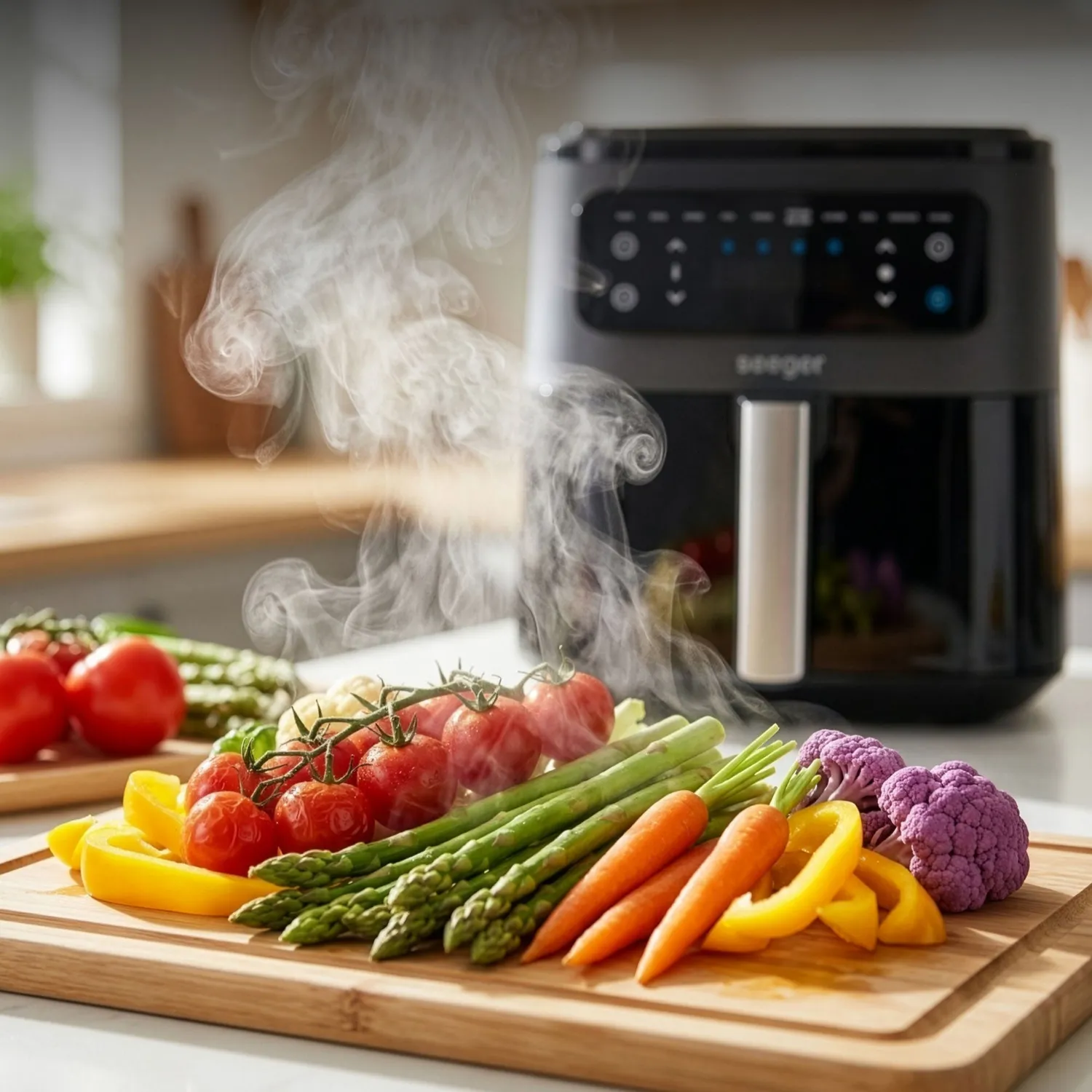 Seeger SteamFry Friggitrice ad Aria 7 Litri a Vapore