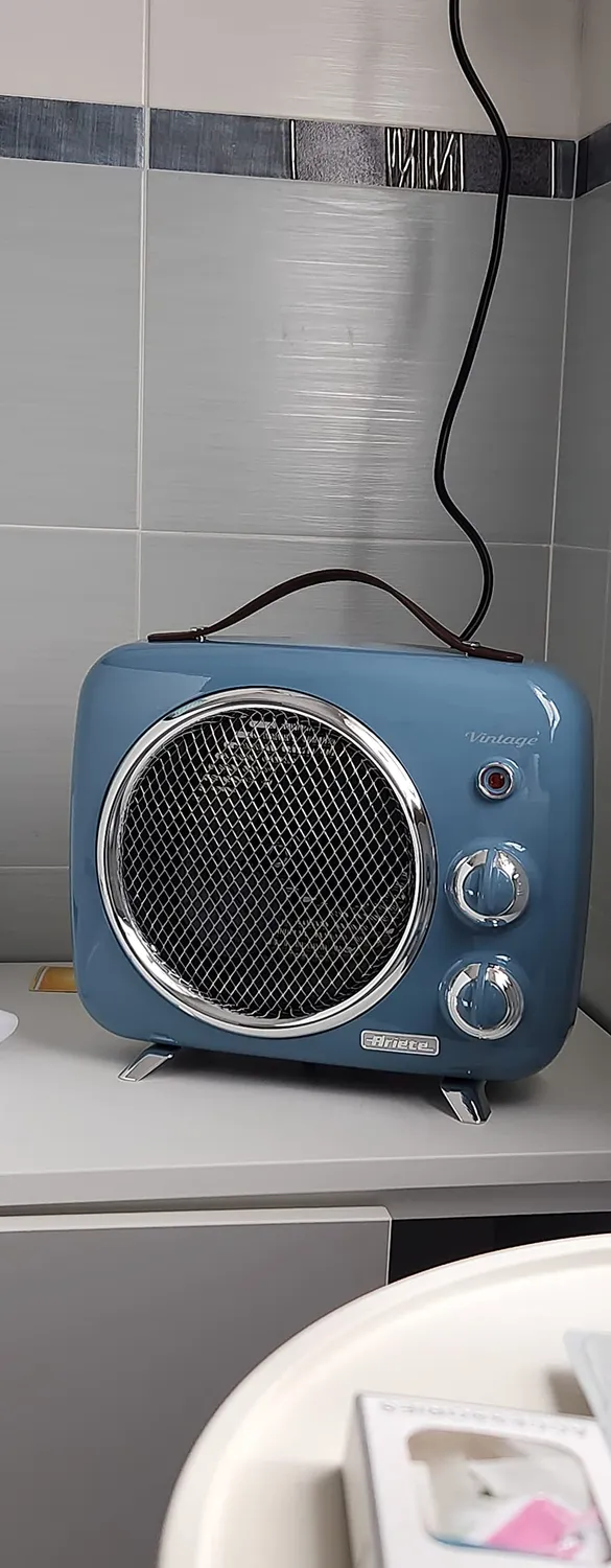 Ariete Vintage termoventilatore da terra celeste 2000W
