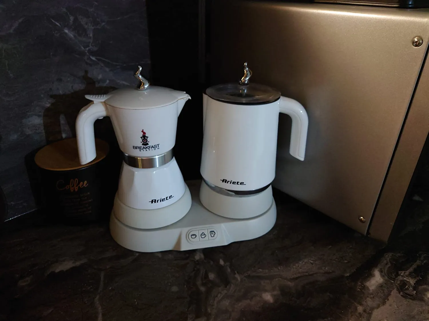 Ariete 1344 Breakfast Station moka 4 tazze bianca