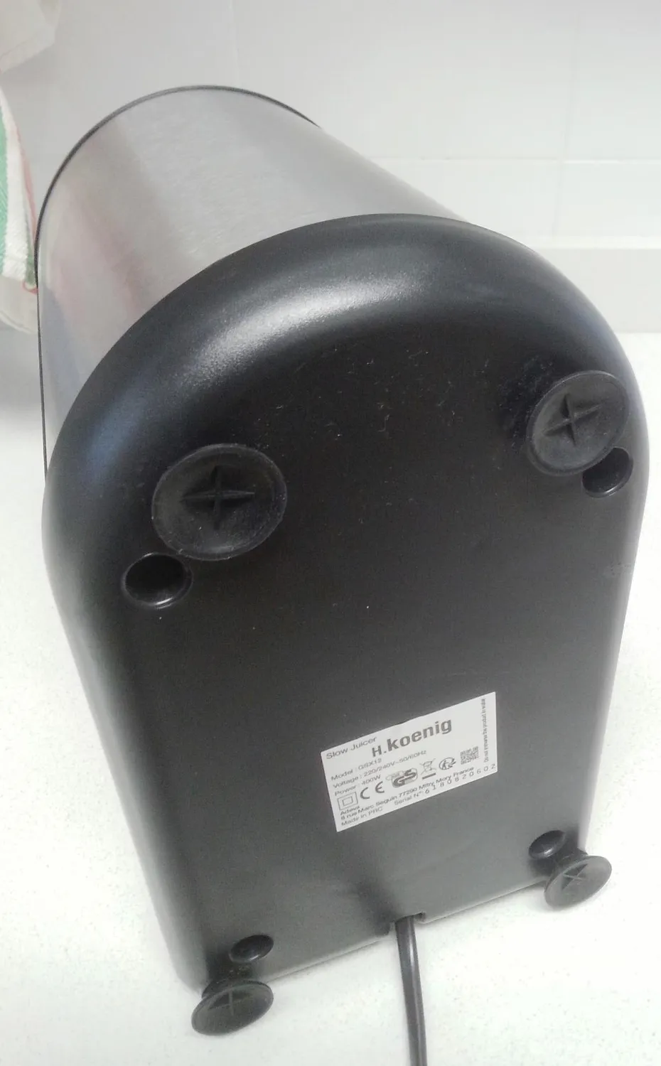 H.Koenig GSX12 estrattore succo a freddo 1L 60 giri/min