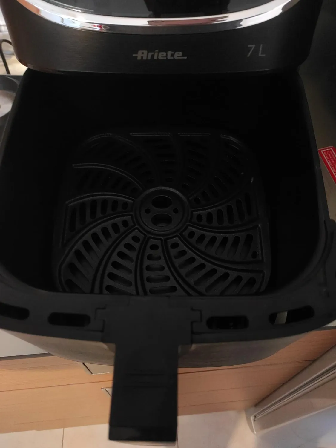 Ariete Airy Fryer 4627 Friggitrice ad Aria 7L Nera Max Crisp