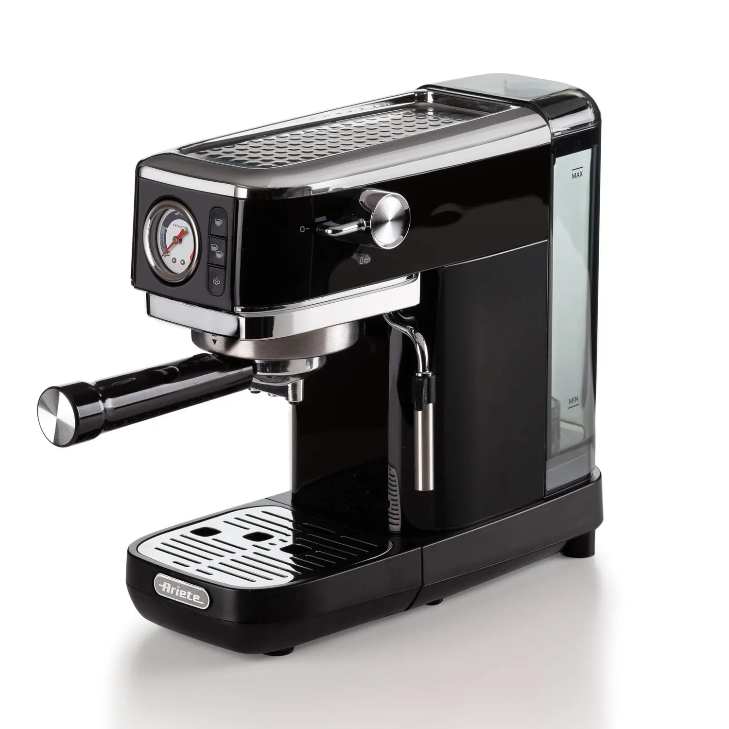 Ariete 1381 macchina espresso nera 15 bar manometro