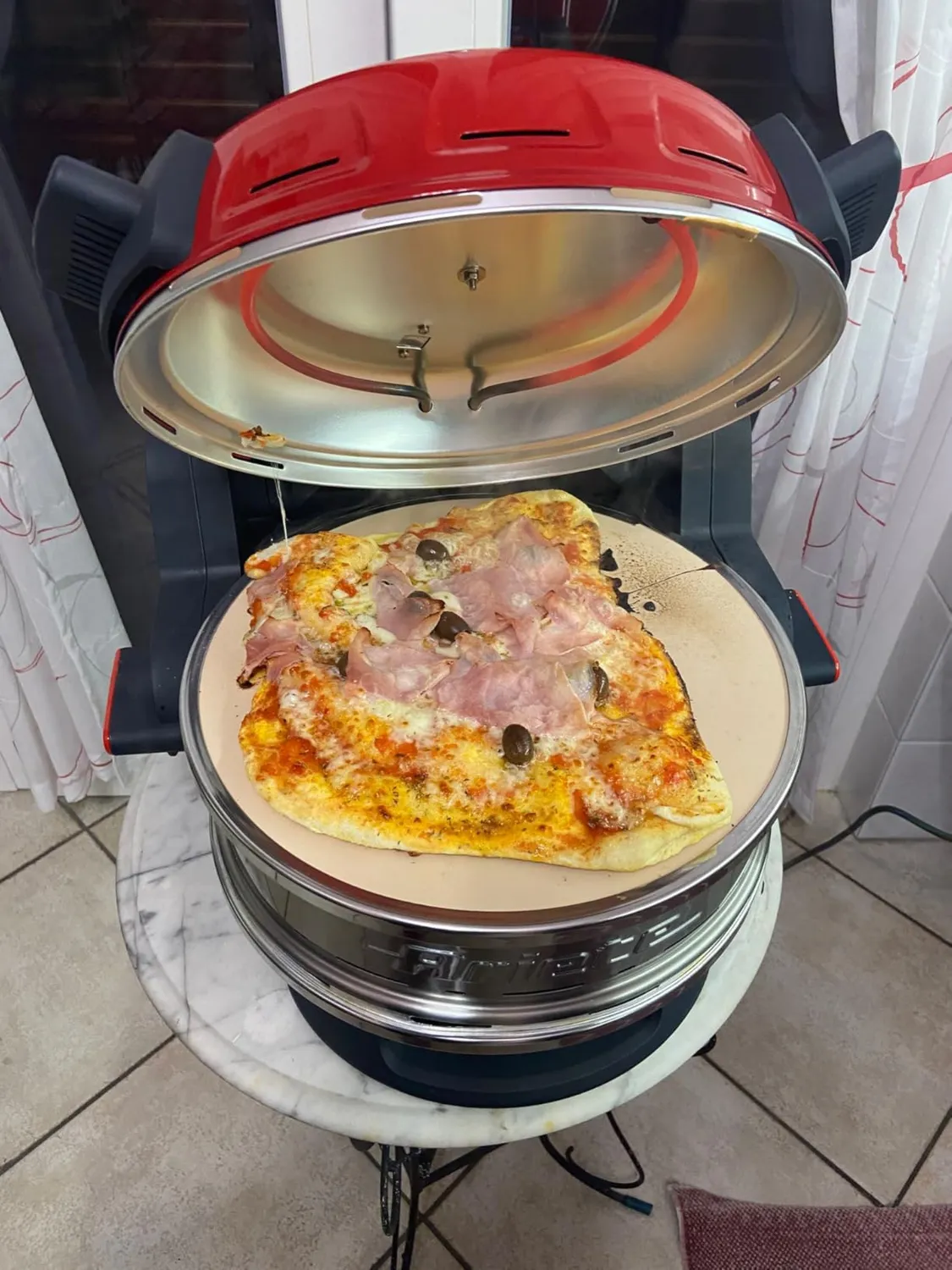 Ariete 927 Forno Pizza Doppio Nero 32 cm 400°C