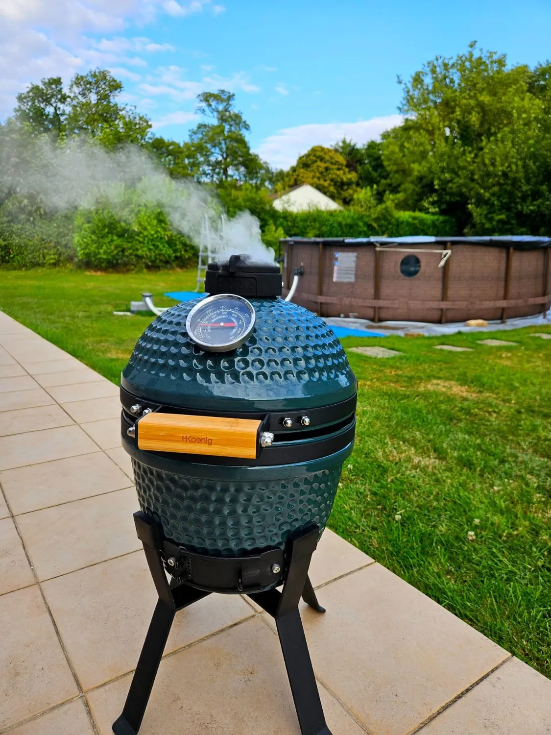 H.Koenig Yoko18 barbecue Kamado 46 cm ceramica 39 cm griglia