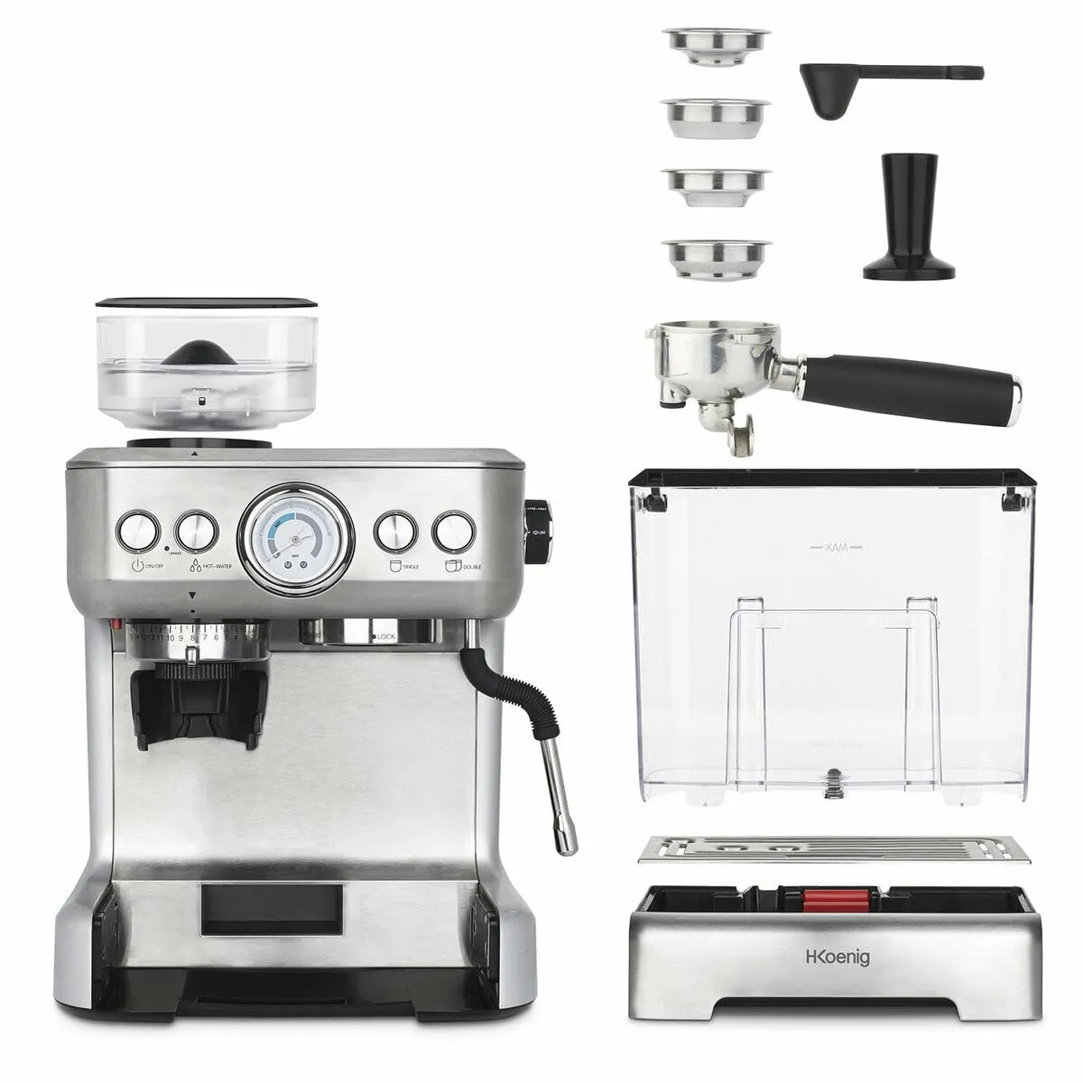 H.Koenig EXPRO980 macchina espresso macinacaffè 2,7 L