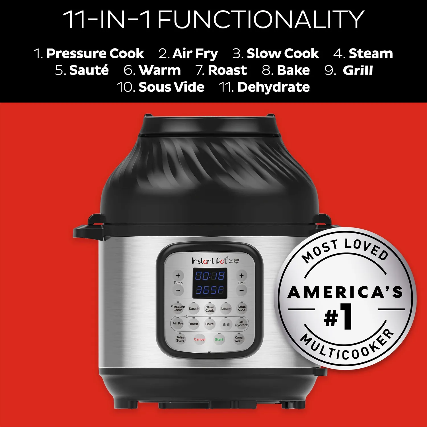 Instant Duo Crisp 8L multicooker friggitrice ad aria