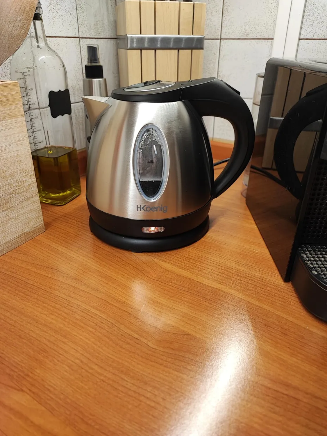 H.Koenig BO12 bollitore elettrico 1,2 L vetro 1630 W