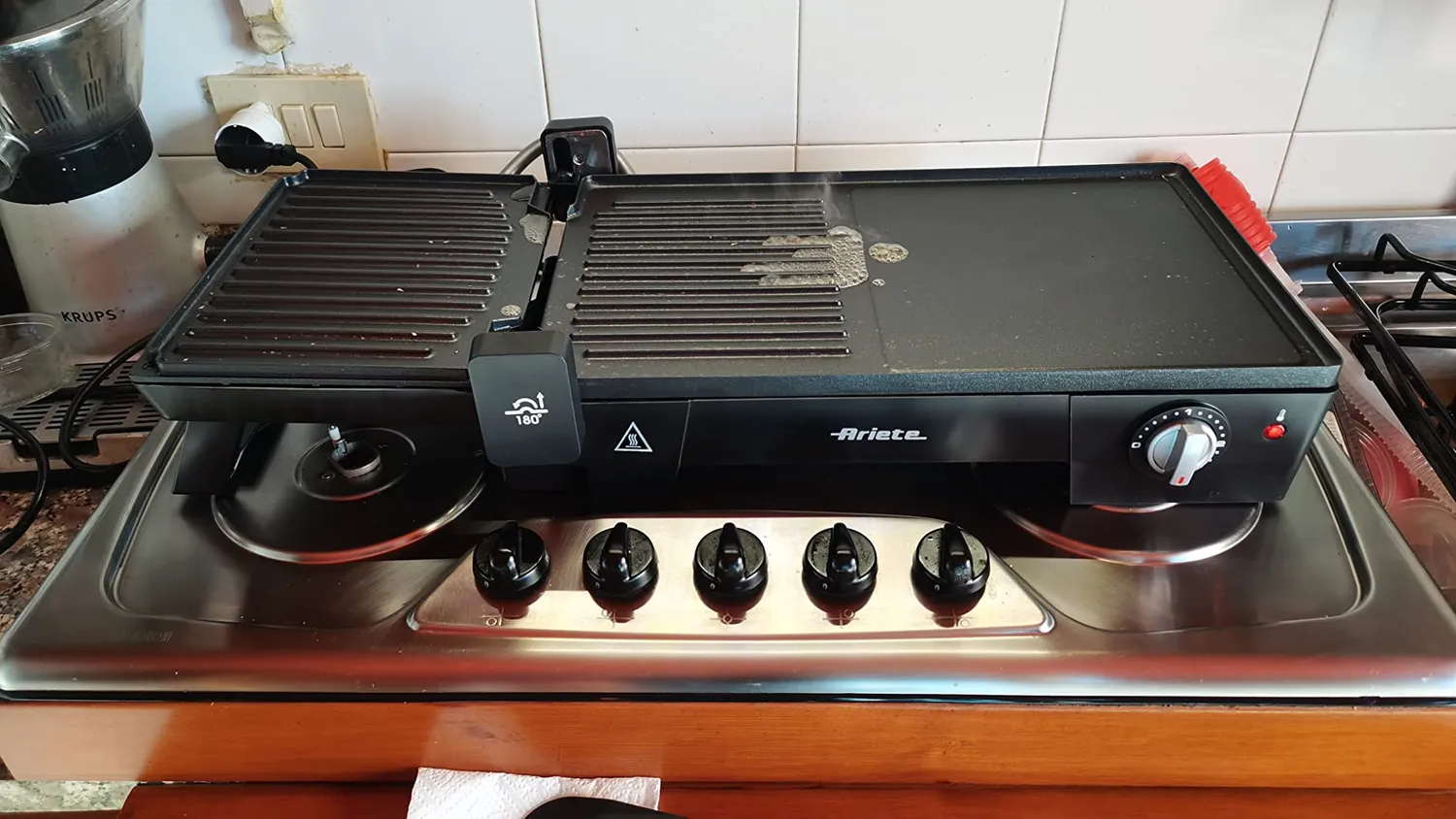 Ariete 1916 Griglia Elettrica 2200W Liscia Rigata 3 in 1