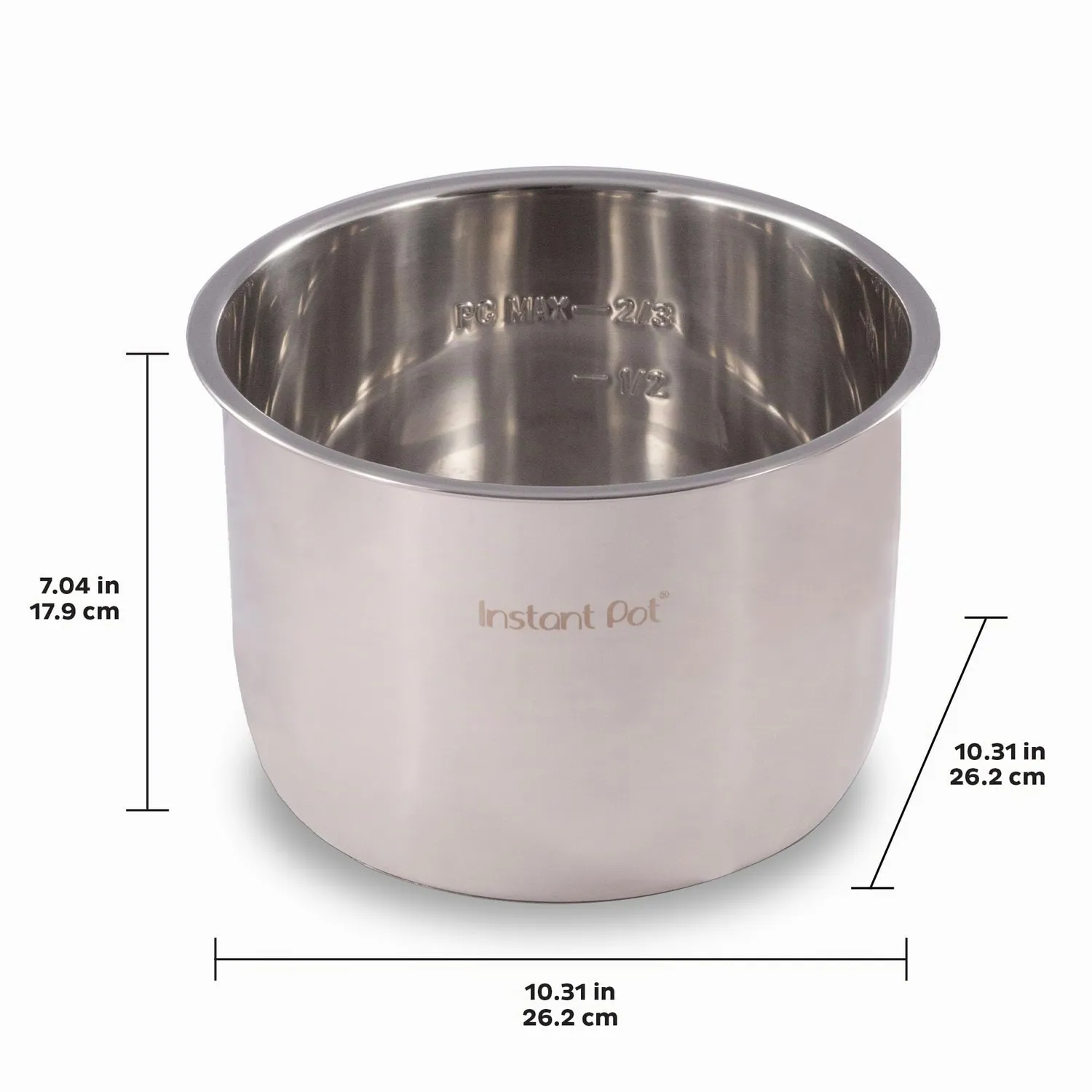 Instant pentola interna acciaio 7,6 L per Duo 8L