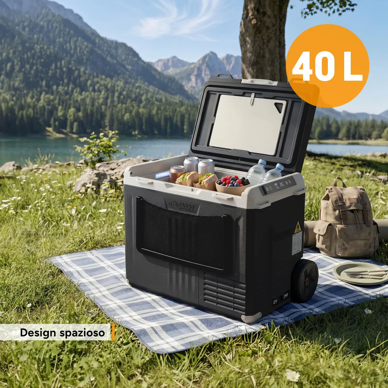 First Austria TZS frigo compressore 40 L nero