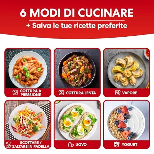 Instant Pot Multicooker 7in1 Pentola 5,7L 6 Porzioni