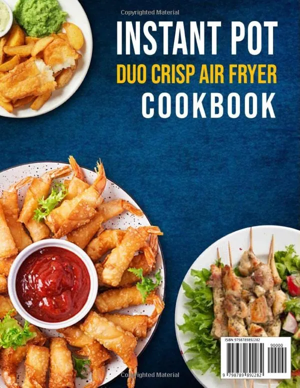 Instant Duo Crisp ricettario air fryer 1000 ricette inglese