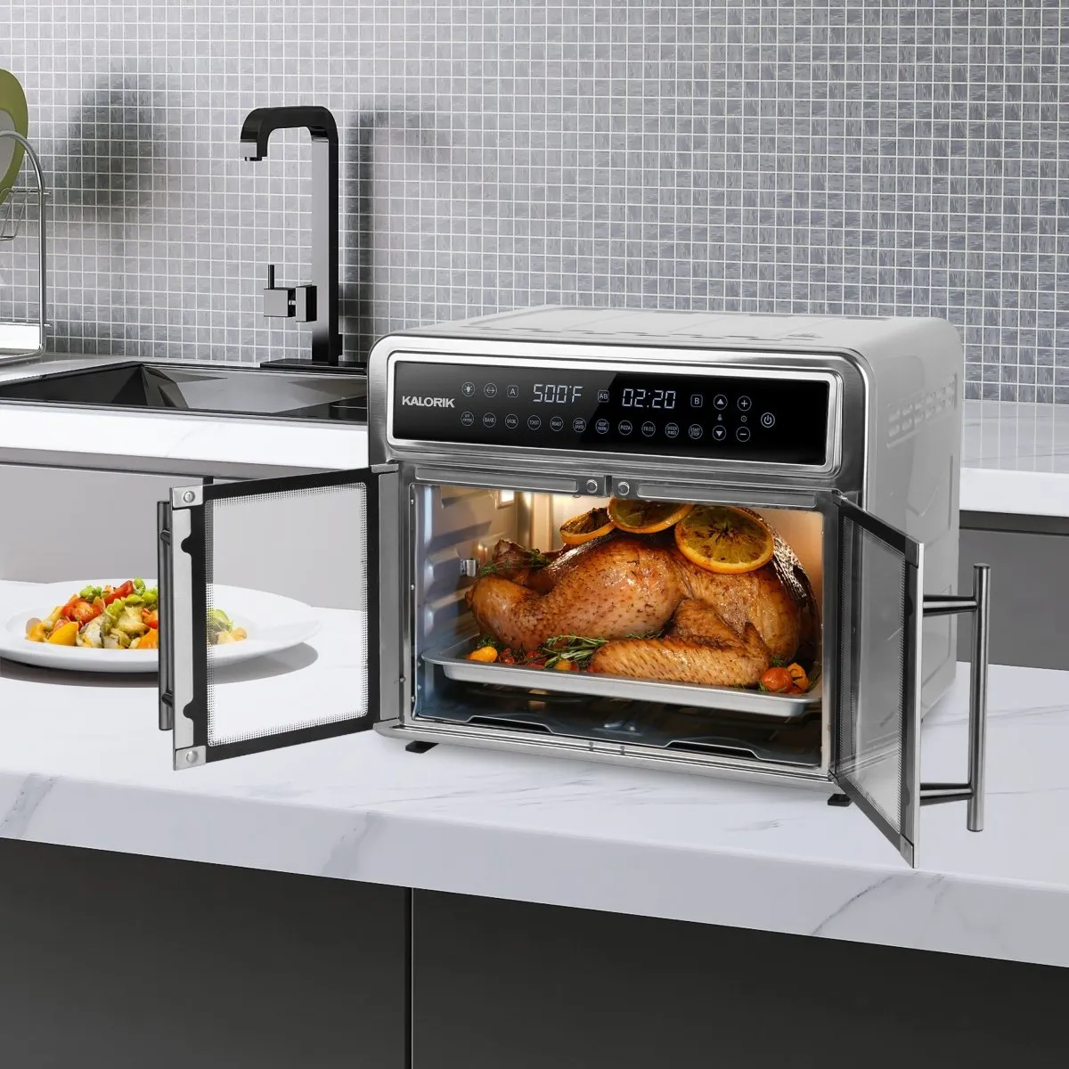 Kalorik MAXX Flex Trio forno friggitrice ad aria 26 Qt doppia zona
