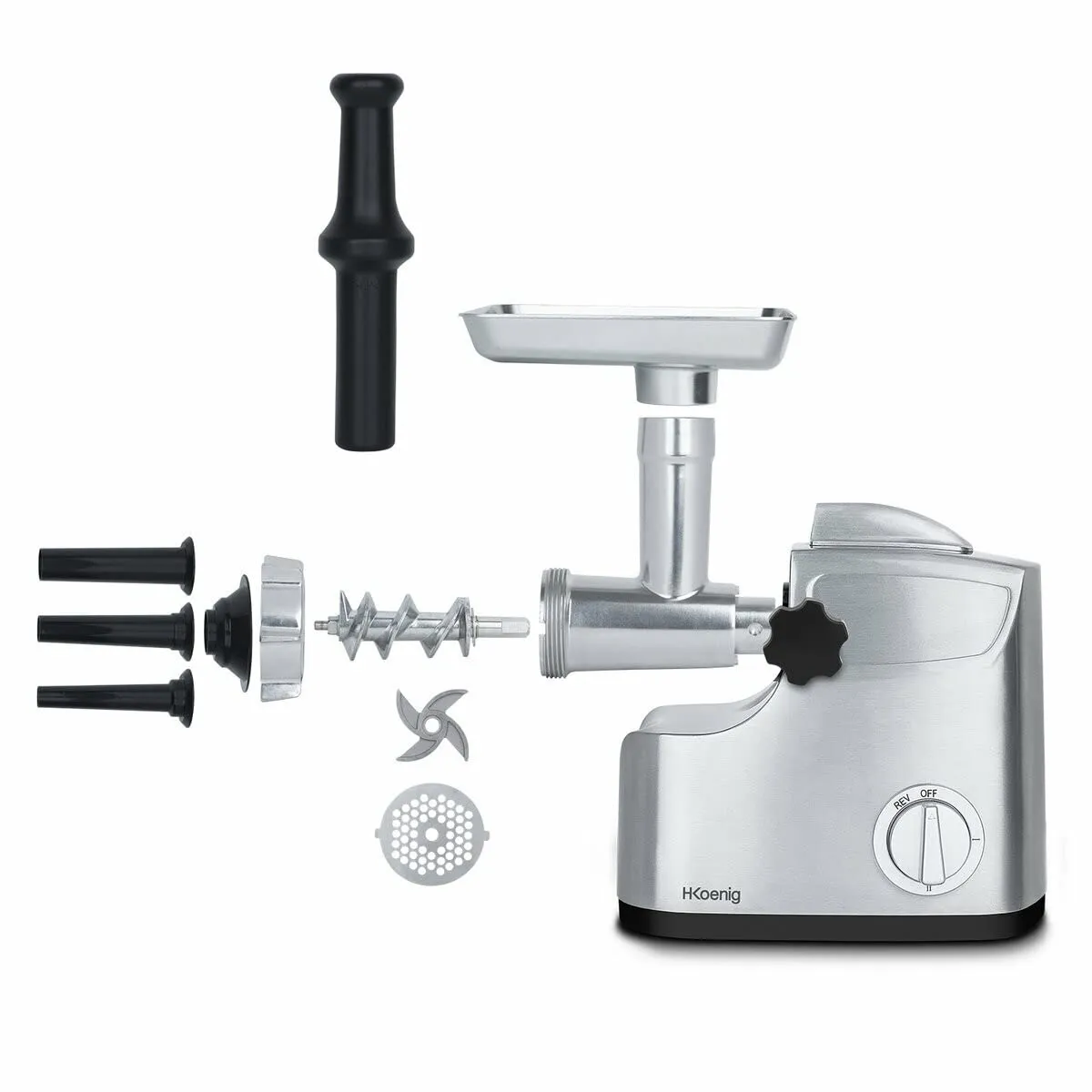 H.Koenig WMG800 tritacarne elettrico 2 kg/min 3 griglie