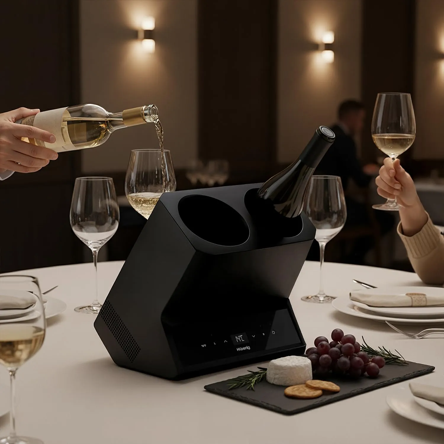 Koenig LVX28 raffreddatore vino 2 bottiglie 5-18°C