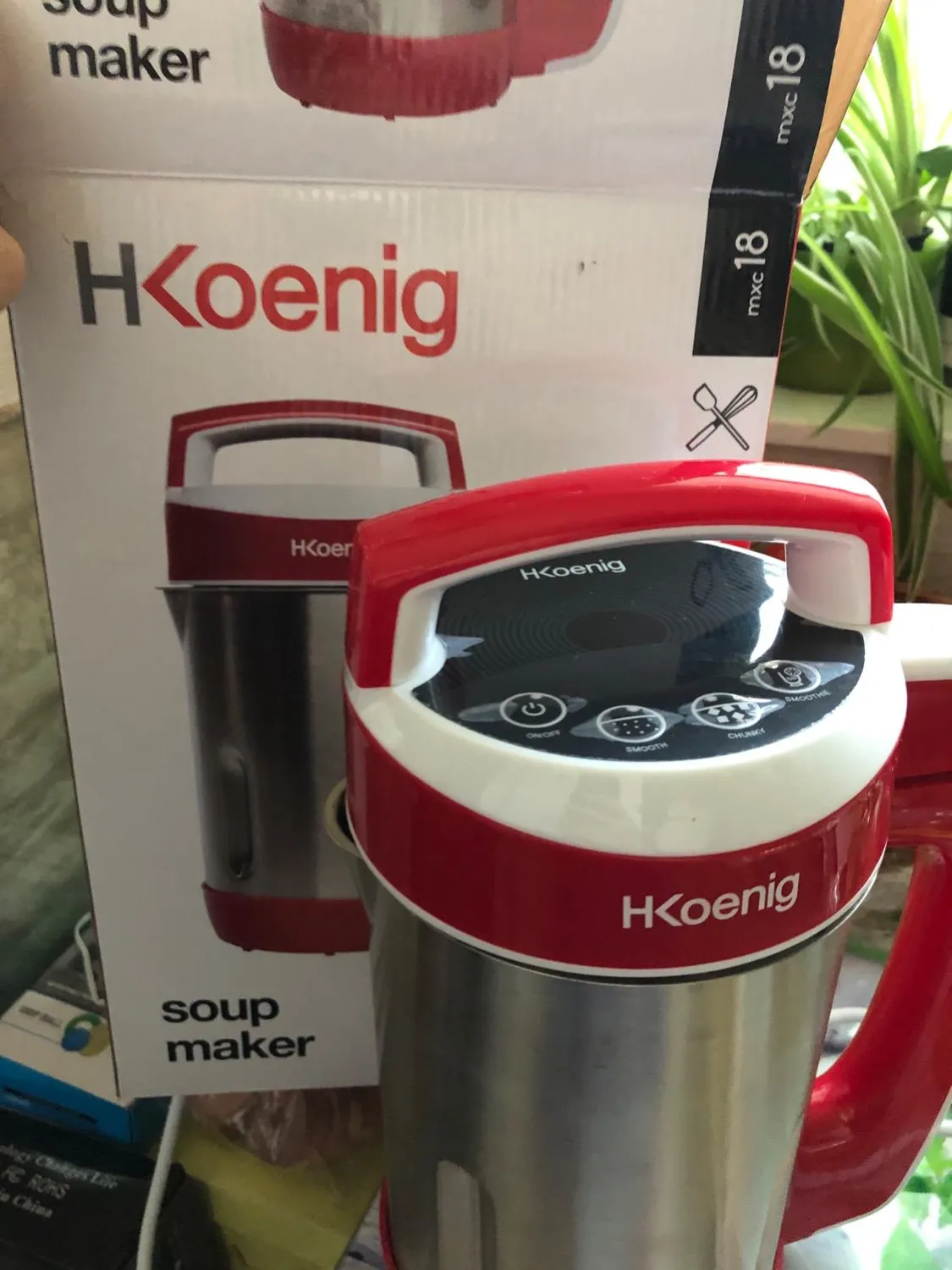 H.Koenig MXC20 Soup Maker 1,1L 850W Argento