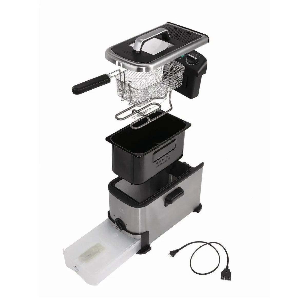 Kalorik friggitrice a olio 3 L filtraggio acciaio inox