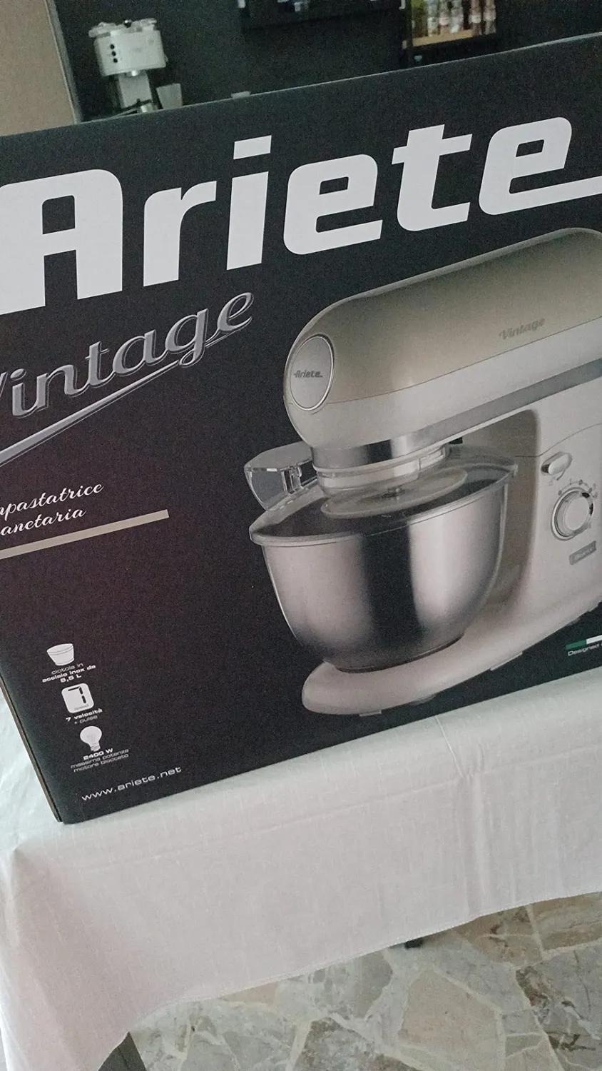 Ariete Vintage 1588 planetaria beige 5,5 litri 1200W