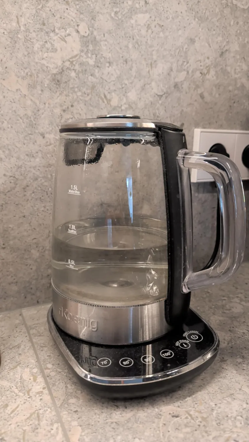 H.Koenig TI600 bollitore vetro 1,5L 70-100°C
