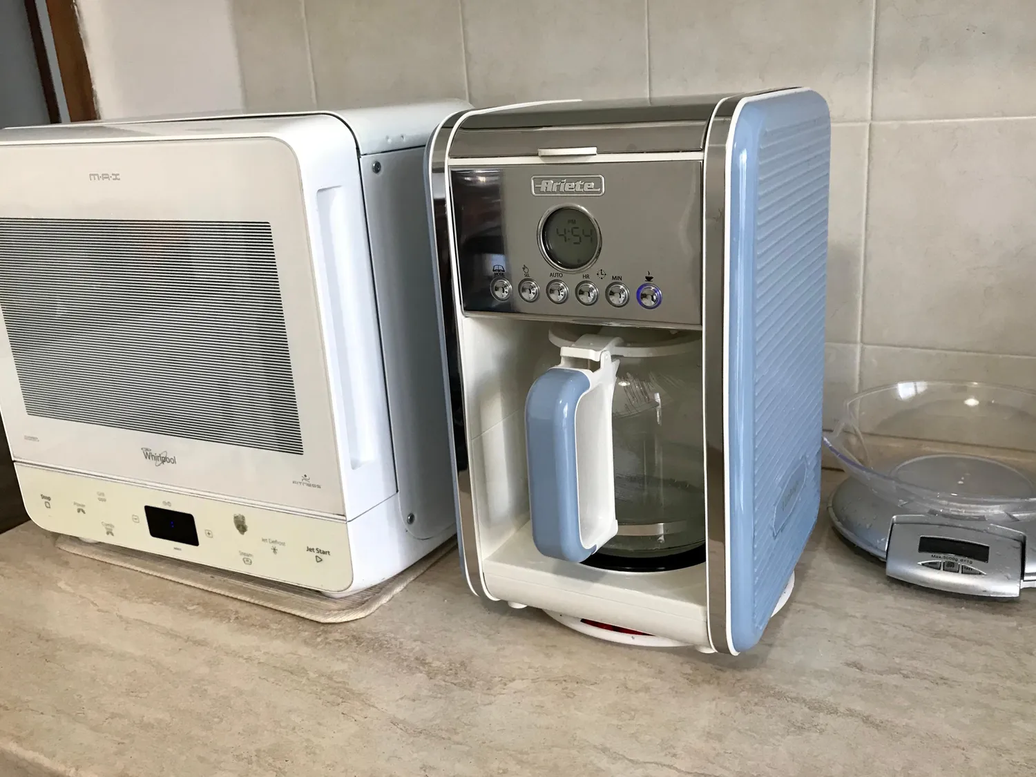 Ariete Vintage 1342 macchina caffe americano celeste 12 tazze