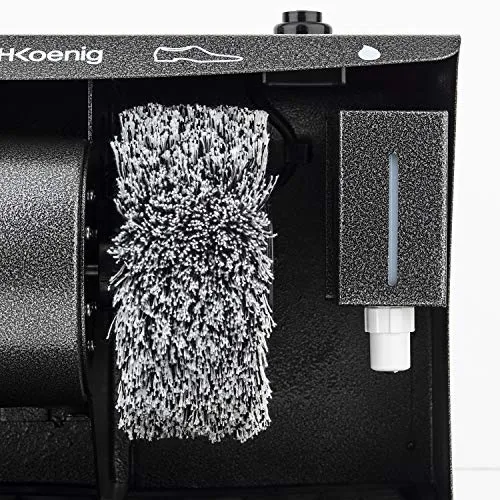 H.Koenig U600 Lucidascarpe Elettrico 120W con Dispenser Cera