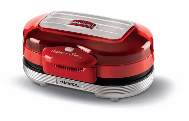 Ariete Party Time 205 piastra hamburger 2 posti rossa 1200W