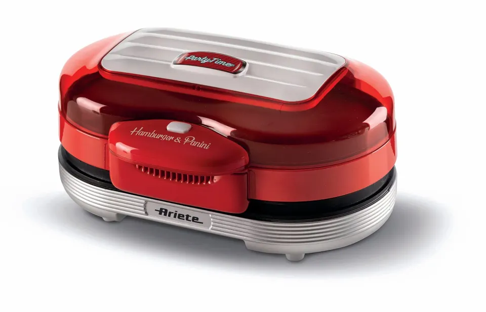 Ariete Party Time 205 piastra hamburger 2 posti rossa 1200W