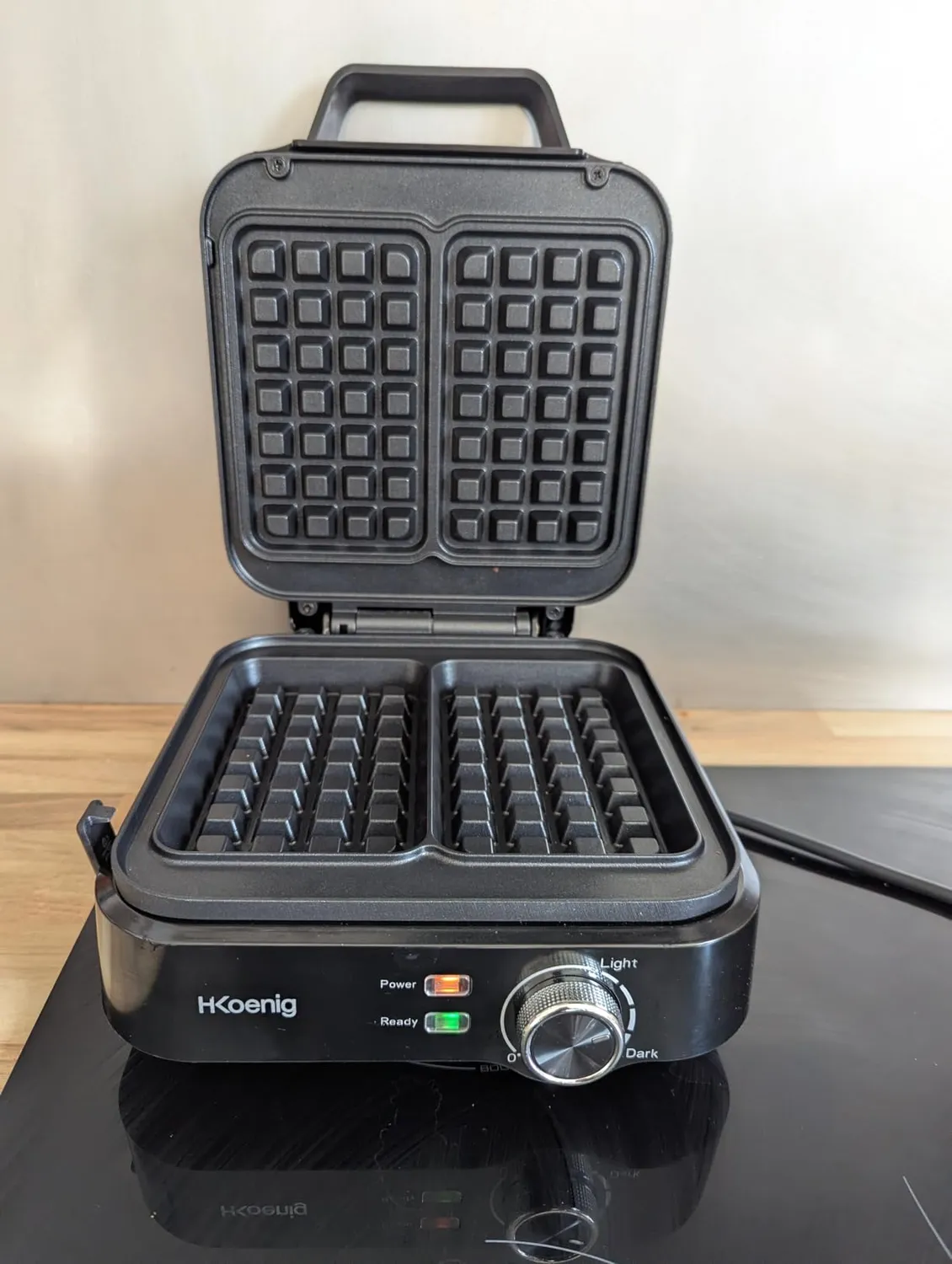 H.Koenig GFX420 piastra waffle 1200 W nera