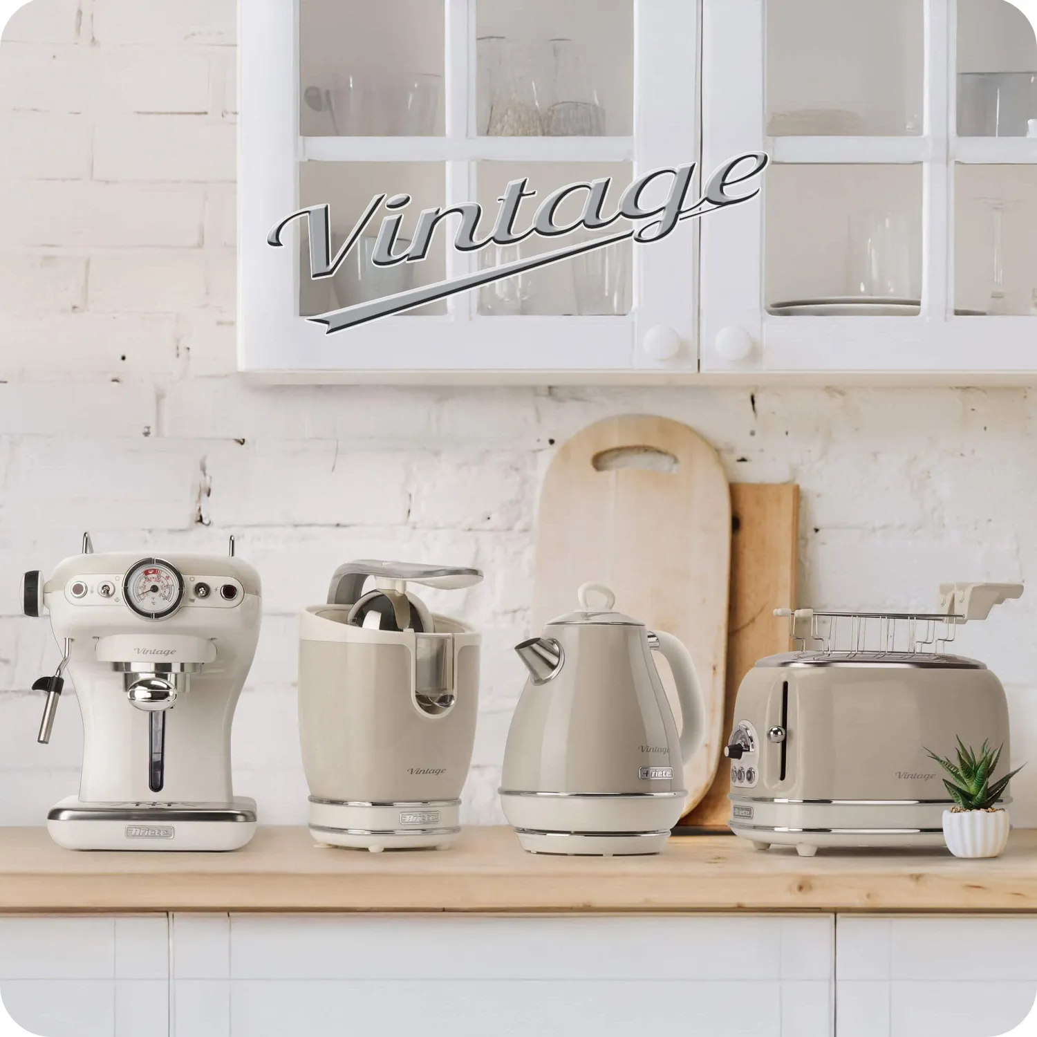 Ariete Vintage 1389 macchina espresso beige 15 bar