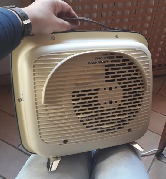 Ariete Vintage termoventilatore da terra celeste 2000W