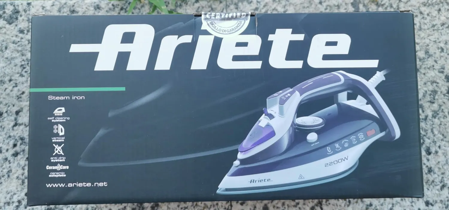 Ariete 6234 ferro da stiro 2000W piastra teflon
