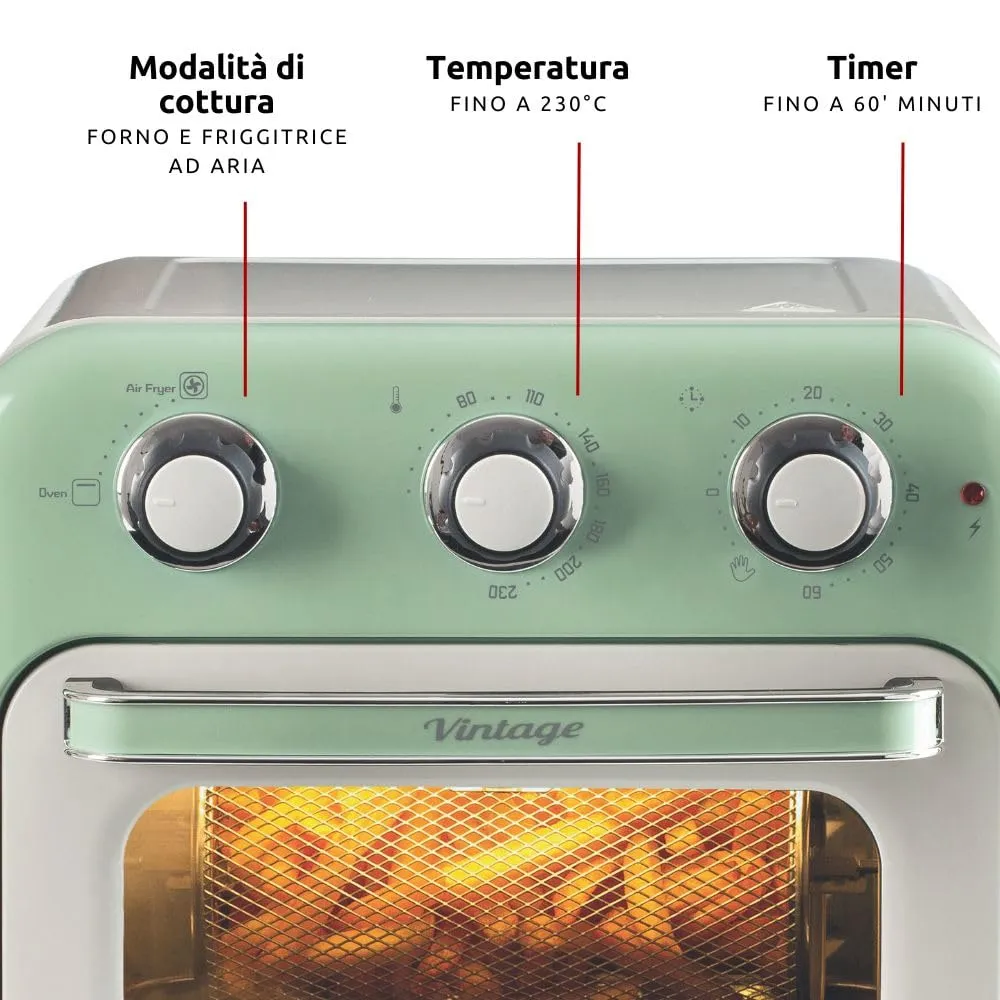 Ariete Vintage 4632 friggitrice forno verde 16L