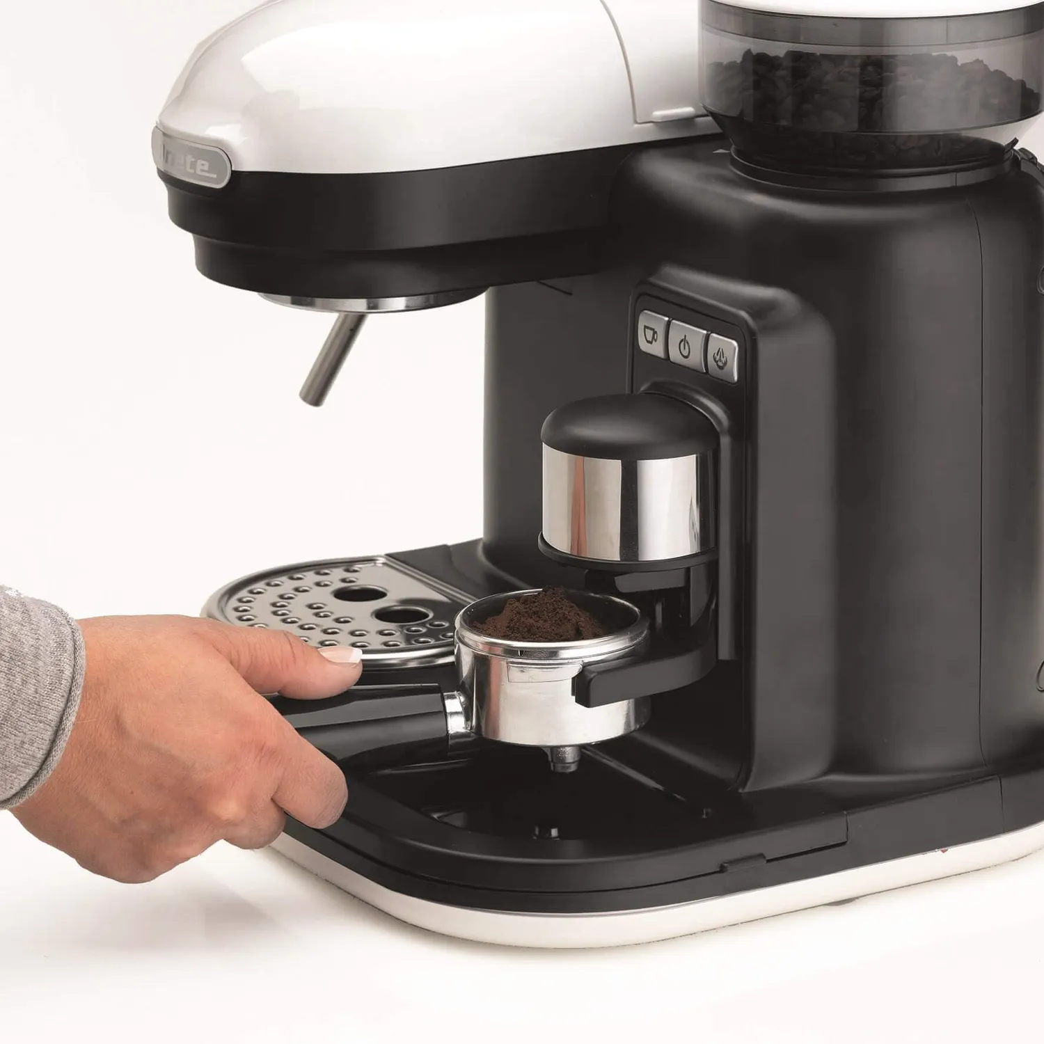 Ariete Moderna 1318 macchina espresso bianca grani