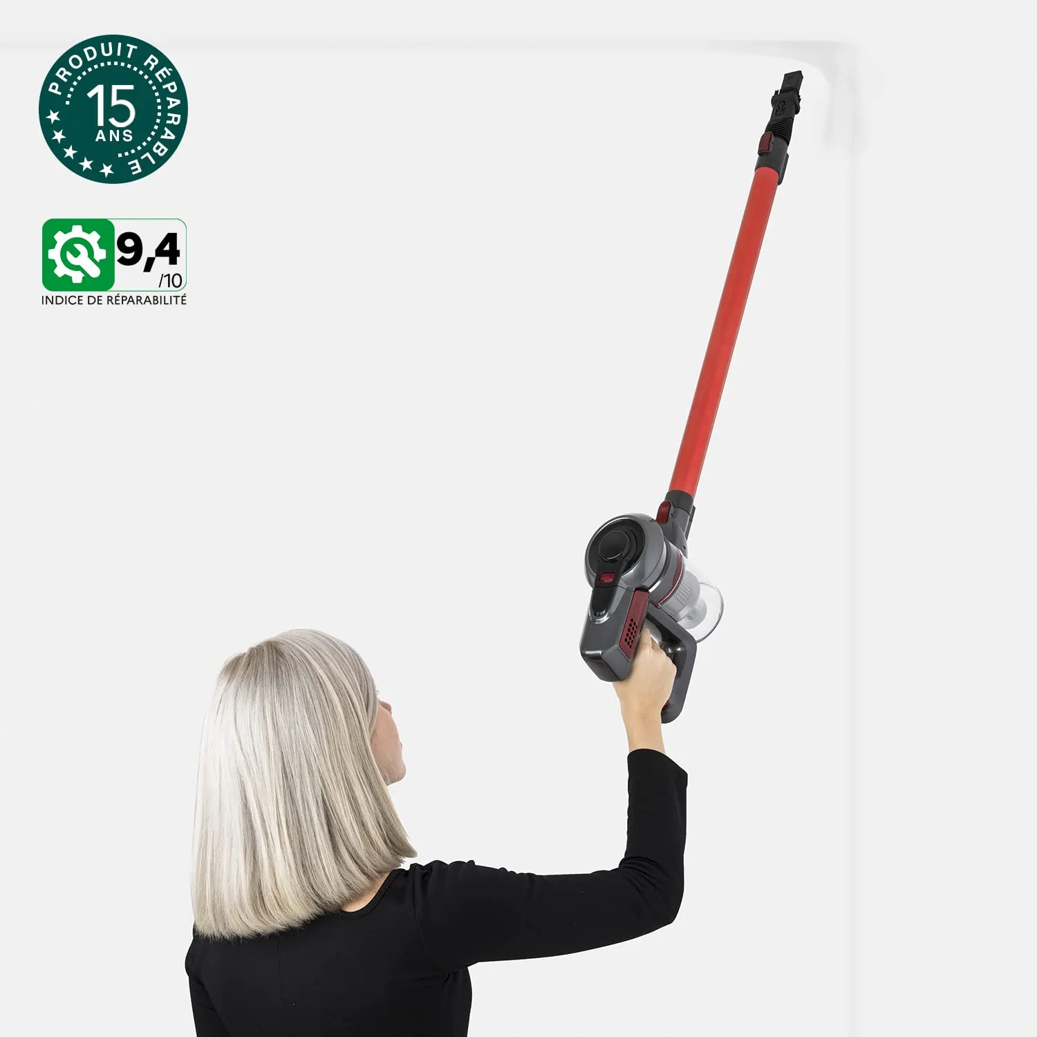 Koenig UP810 PowerClean+ Aspirapolvere Senza Filo Rosso 0,8 L