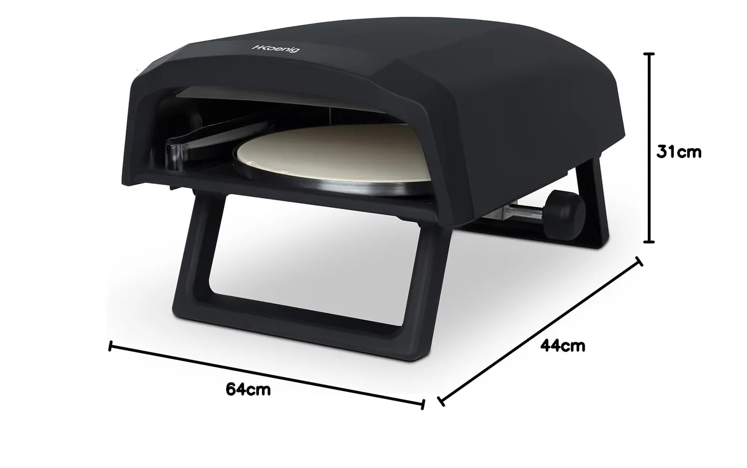 Koenig Gino640 forno pizza a gas 32 cm 500°C